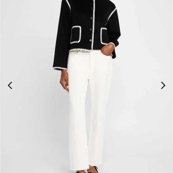 Rails Melanie Black Whipstitch Wool Jacket